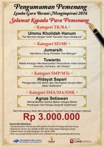 pemenang lomba guru berani menginspirasi 2017